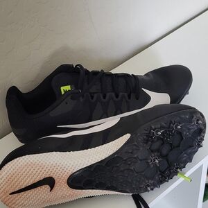 Nike Zoom Rival S Black and White Running Spikes